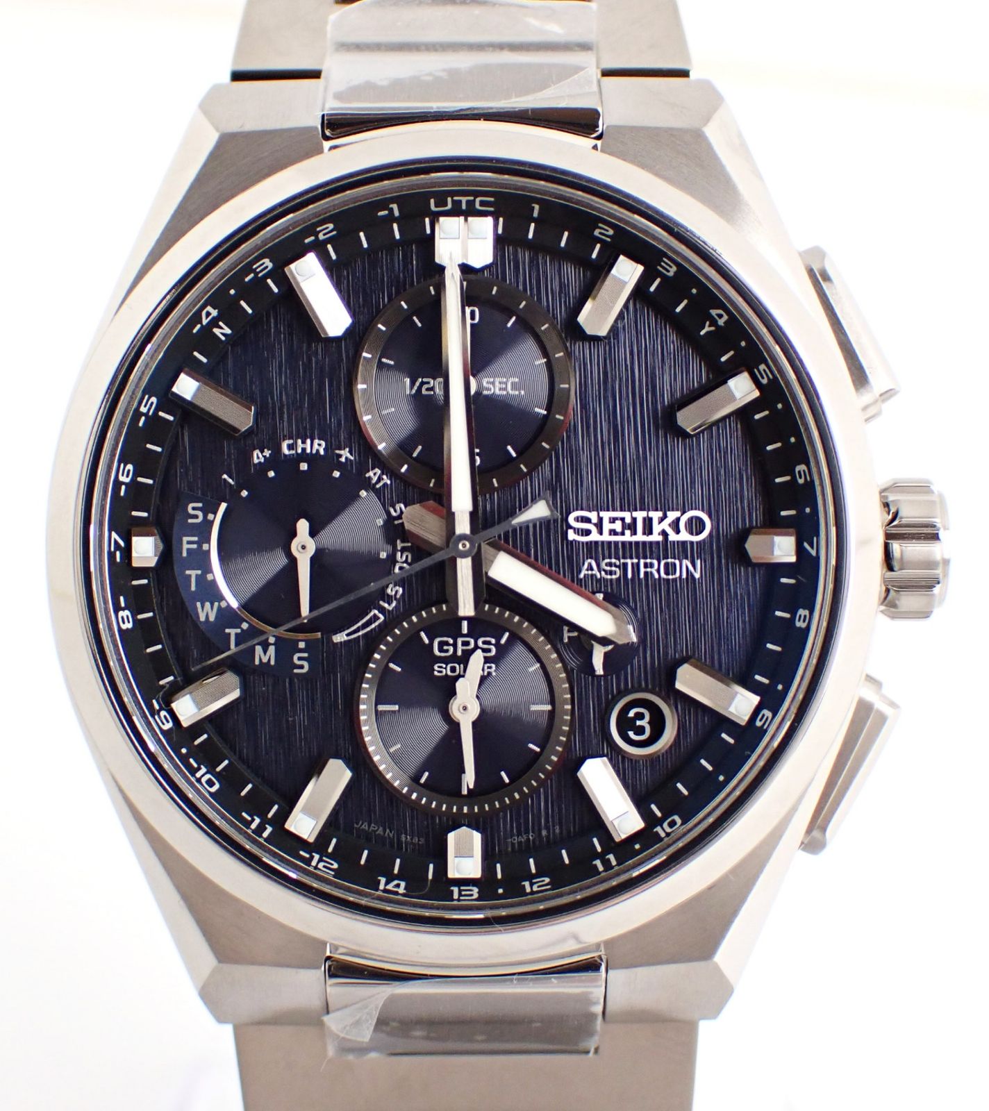 未使用シール付き SEIKO(セイコー) アストロン SBXC161 Ti チタン ソーラークォーツ 太陽光 電波時計 日本製 腕時計