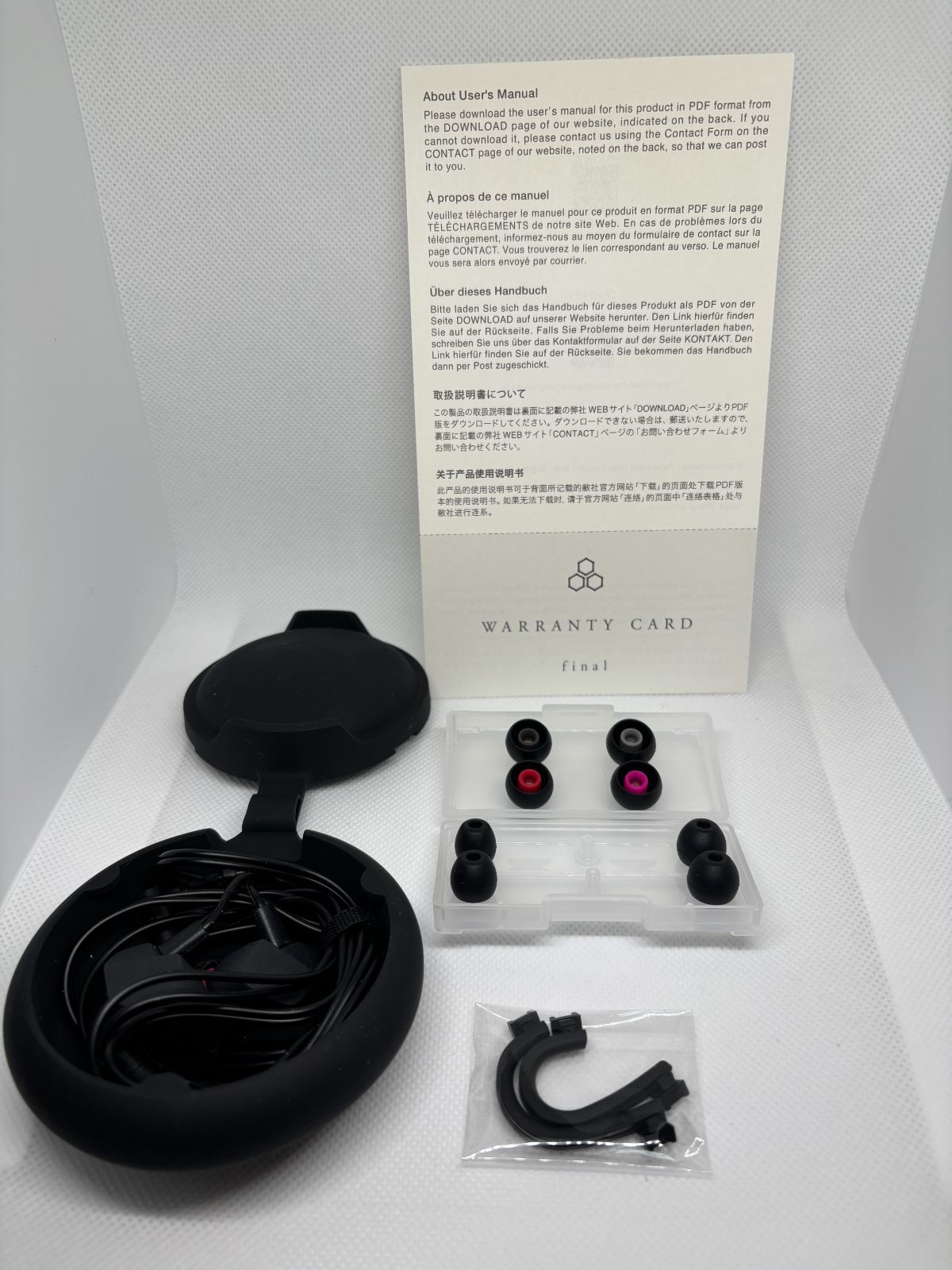 動作確認済】final A3000 マットブラック 有線イヤホン Hi-Fi