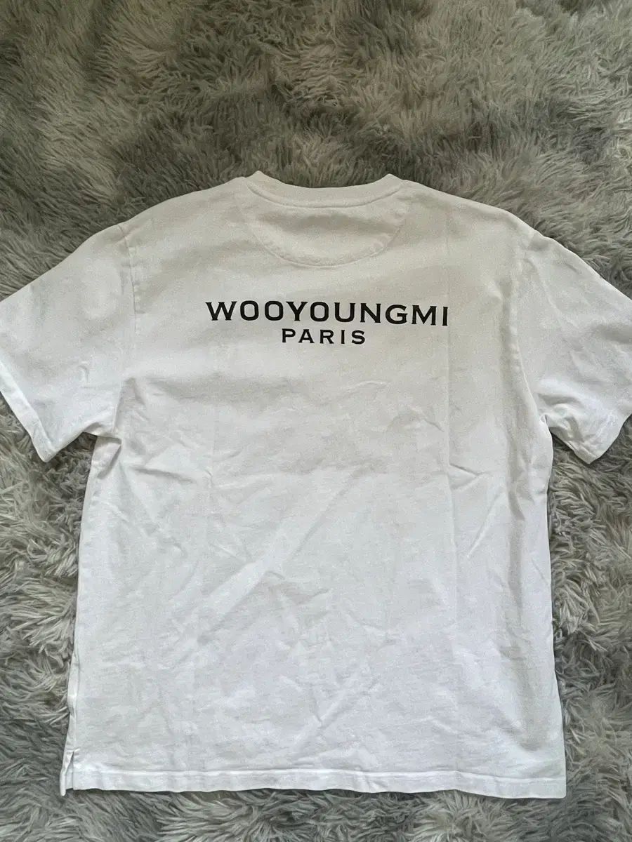 46/正規品 ウーヨンミ (WOOYOUNGMI) パリ バックロゴ 半袖