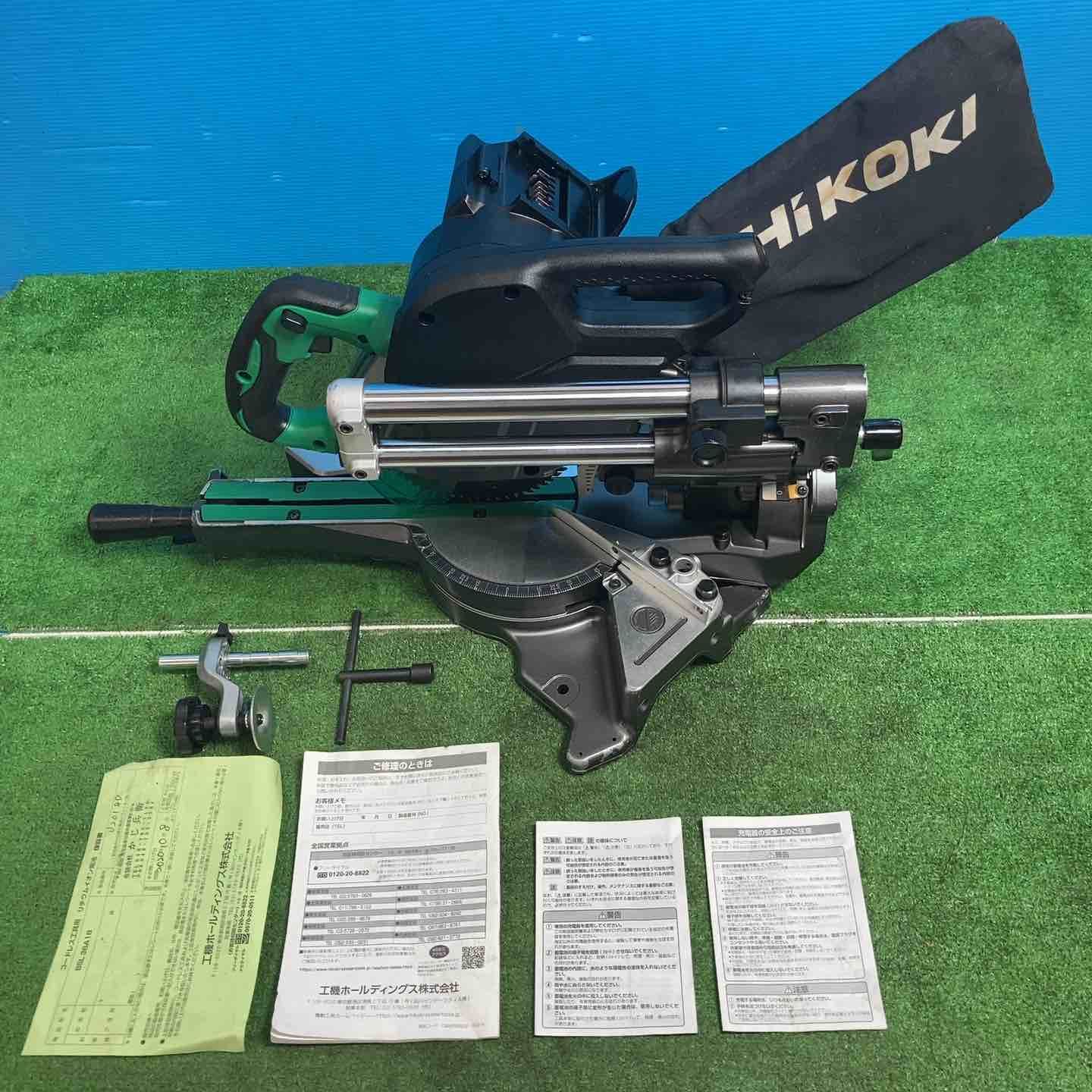 【中古品】★ハイコーキ(HIKOKI ※旧:日立工機) コードレス卓上スライド丸のこ C3606DRB(K)(NN) ※レーザーが出ません※【岩槻店】