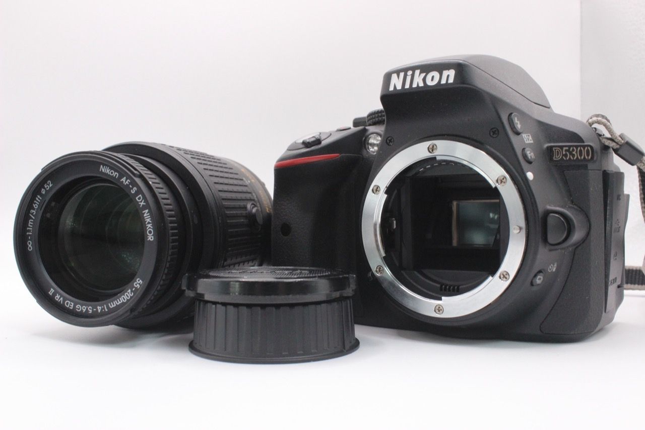 ★美品★ ニコン NIKON D5300 / AF-S 55-200mm F4-5.6 G VR II ショット数 2400回 #2124@e RO4657