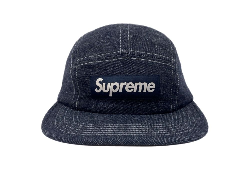 Camp cap シュプリーム帽子青 正規保証 未使用 18ss Supreme Denim