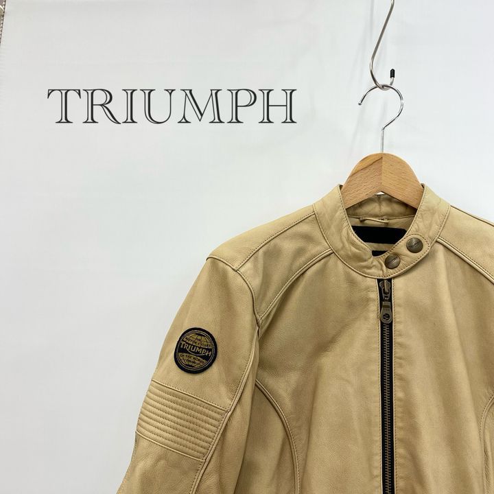 Triumph シングル ライダース ジャケット レザージャケット アウター