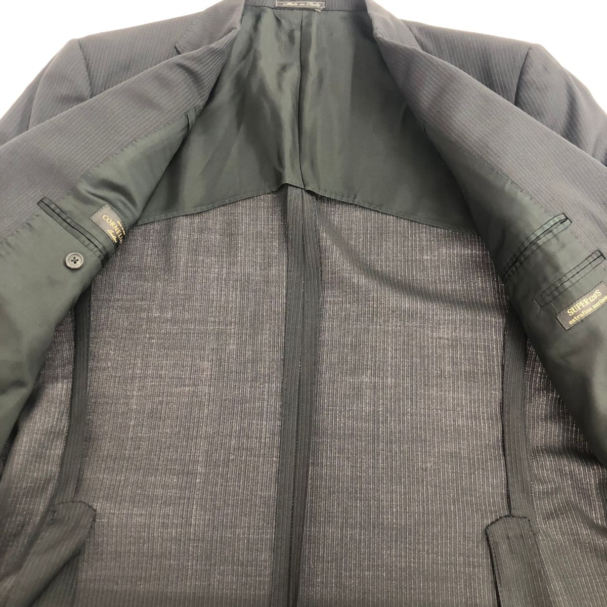 CORNELIANI コルネリアーニ 3Bスーツ サイズ:50 Super120s ブラック