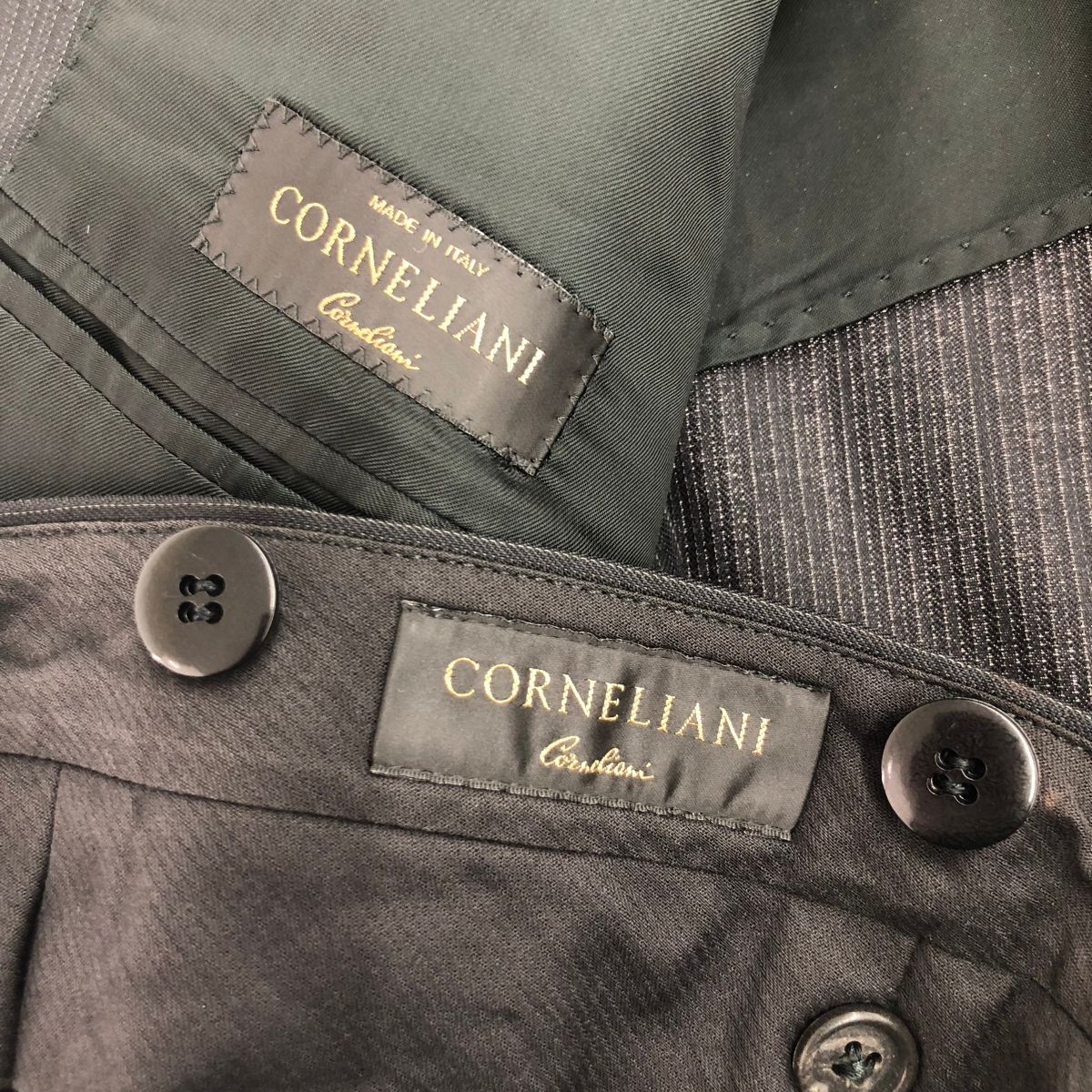 CORNELIANI コルネリアーニ 3Bスーツ サイズ:50 Super120s ブラック