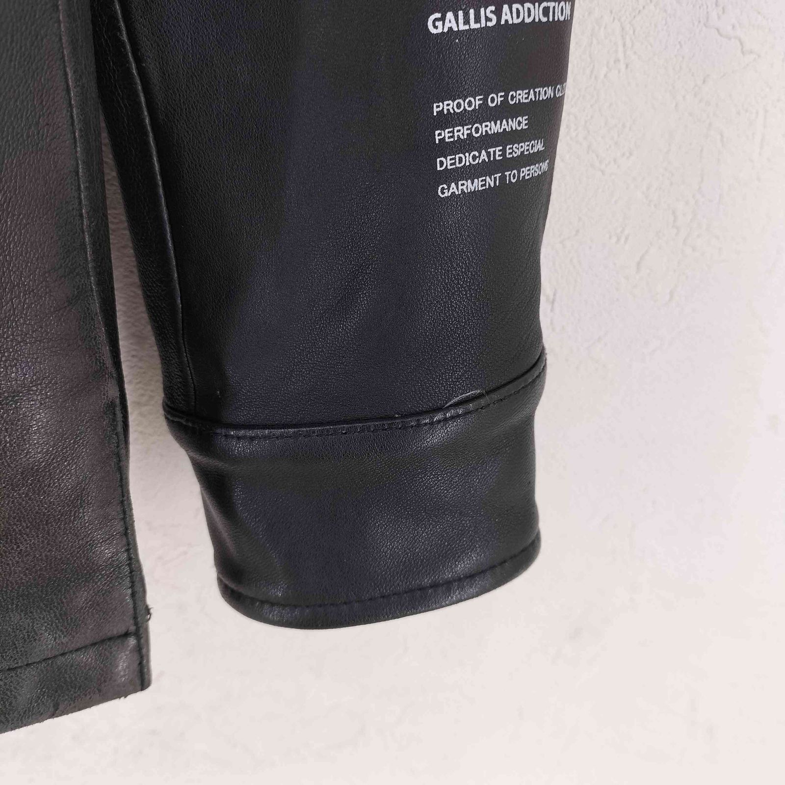 ガリスアディクション GALLIS ADDICTION ラムレザージャケット メンズ 