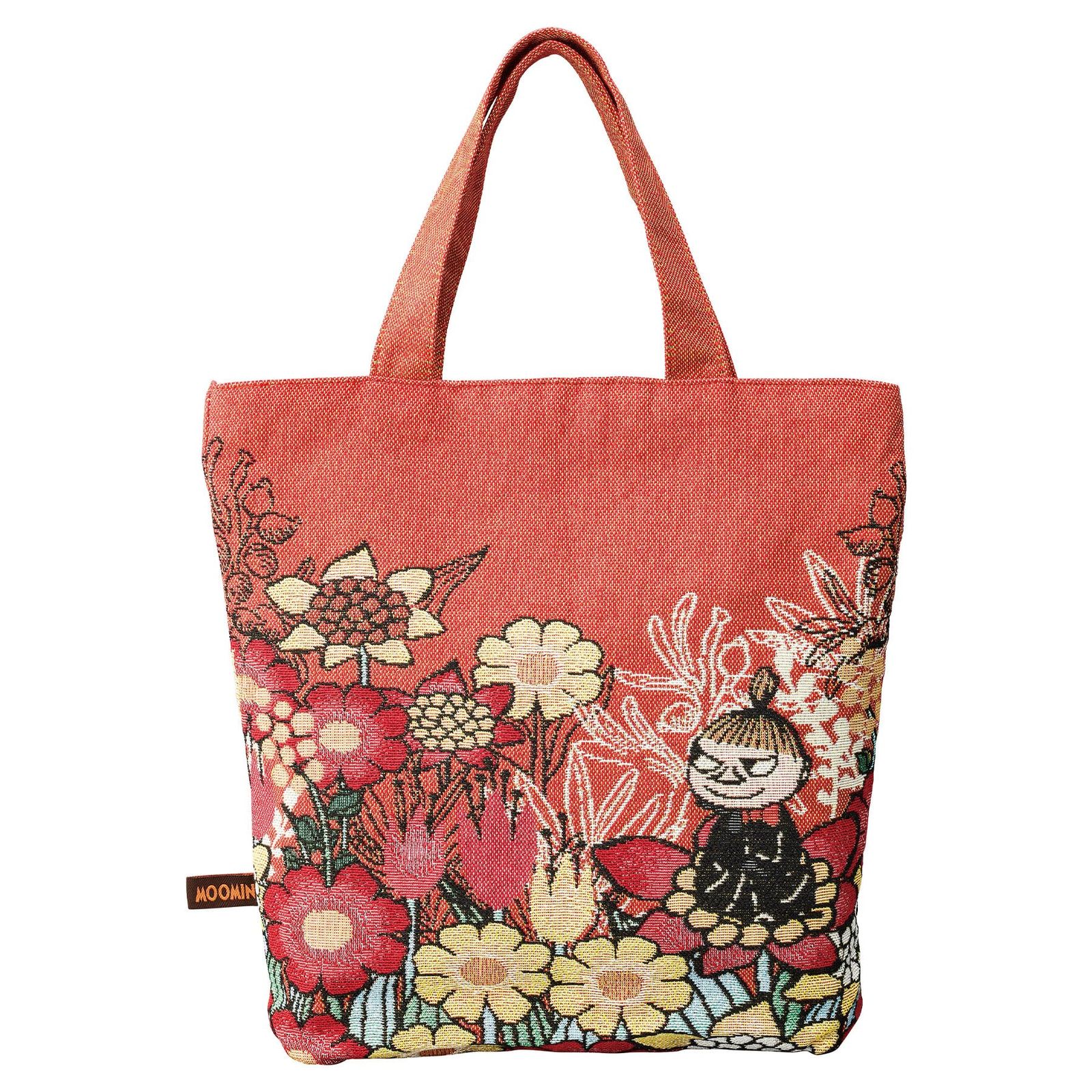 丸眞 トートバッグ マチ付 MOOMIN リトルミイ 花と一緒に 1425010200 h35×w33×d8.5cm(持ち手含めず) shu 236ffb58