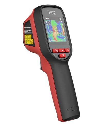 HIKMICRO E02 サーモグラフィーカメラ 240x240 SuperIR解像度、可視光カメラ、20Hzフレームレート、手持ち型赤外線サーモカメラ、バッテリー寿命 11H、-20°C~400°C測定温度範囲 shu 148137c8