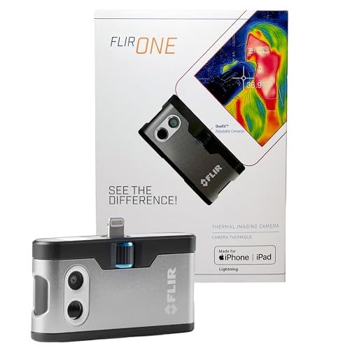 FLIR(フリアー)【国内正規品】iPhone/iPad用 FLIR ONE Gen3 4800画素 赤外線サーモグラフィ メーカー品番:435-0004-03（iPhone 14以前、Lightningポート搭載）、240x180スーパー解 c4e368b6
