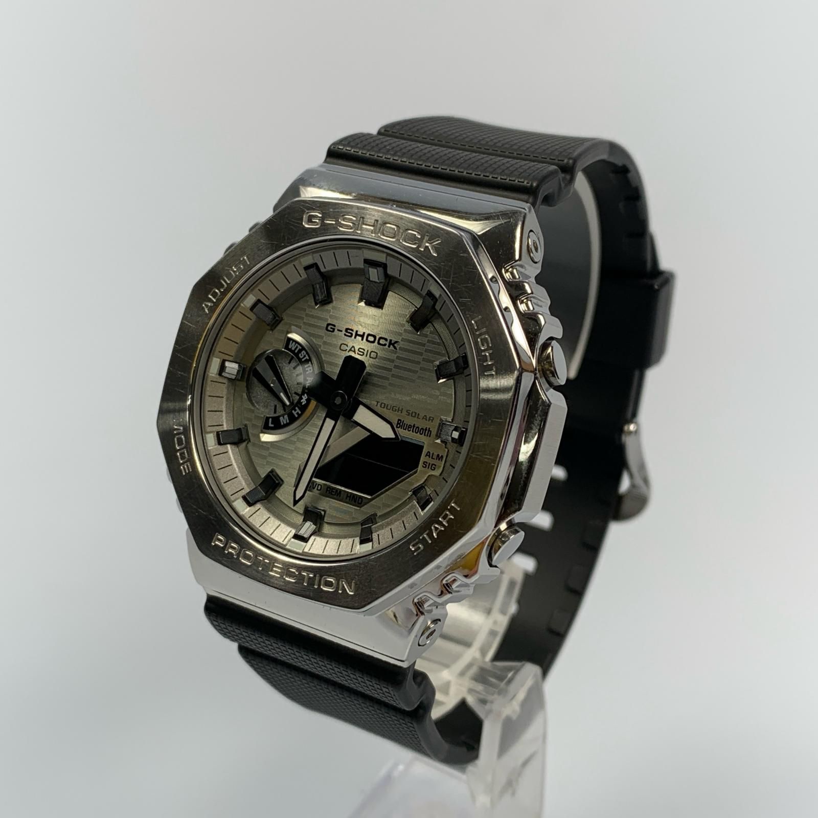 【姫路東店】 中古 G-SHOCK | ジーショック 腕時計 GBM-2100-1AJF Bluetooth シルバー 【131】