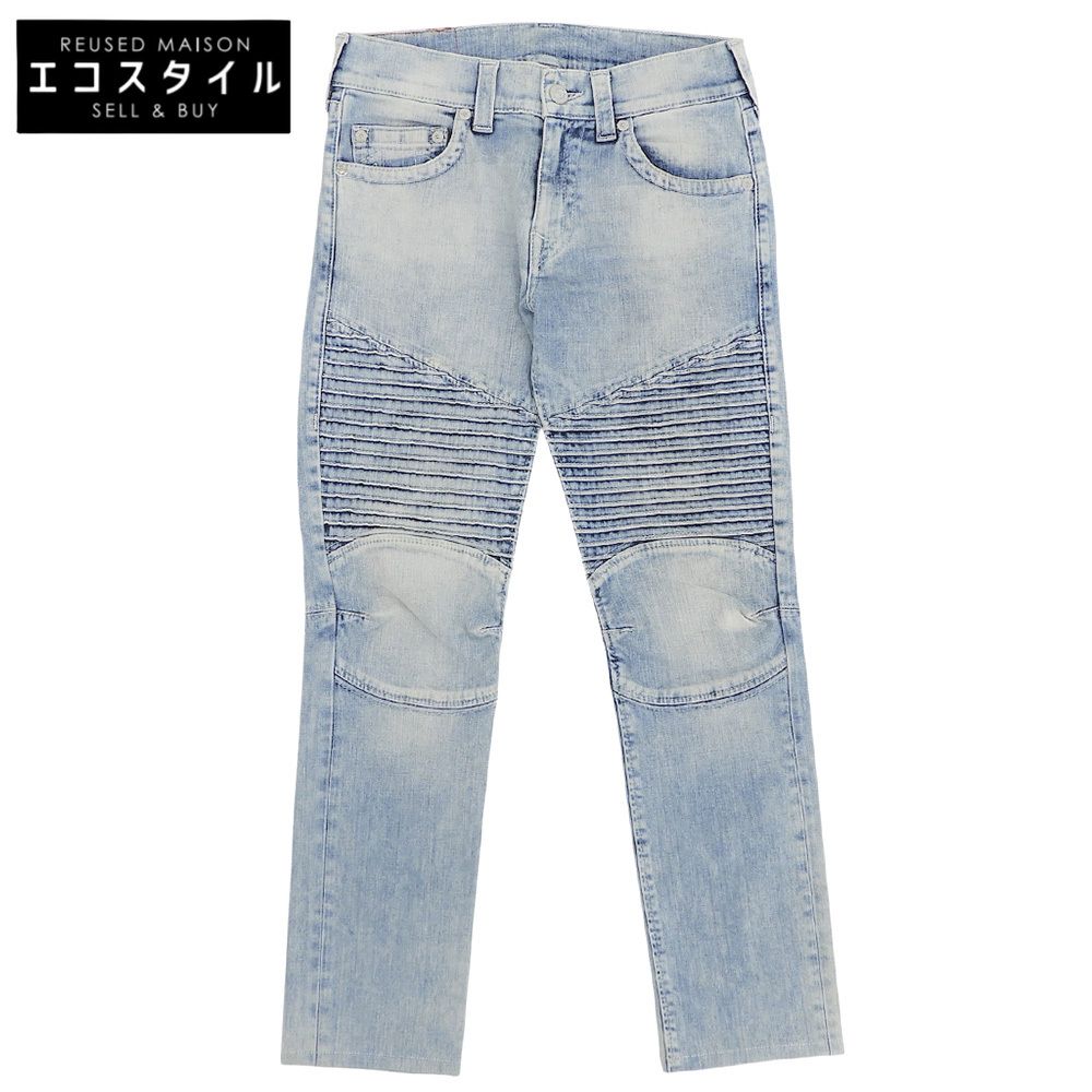 TRUE RELIGION　トゥルーレリジョン　デニム スキニー バイカーパンツ ボトムス メンズ ブルー　31