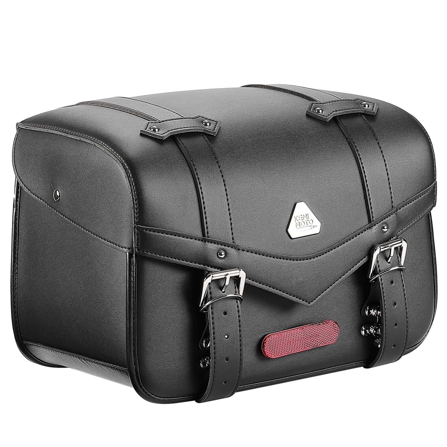 新品 KEMIMOTO サイドバッグ 25L バイク用 サドルバッグ バック 撥水対応 小物収納 取付簡単 ブラック KM5431