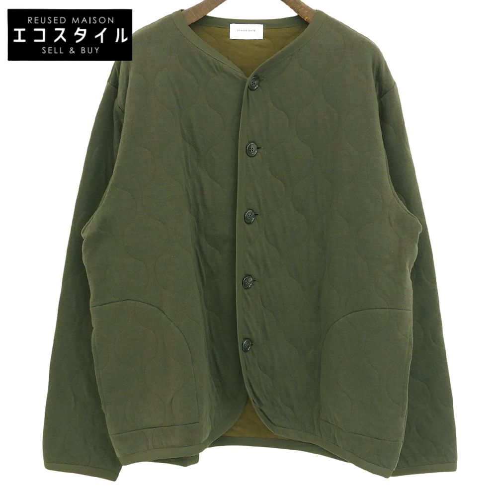 SPINNER BAIT　スピナーベイト　ミリタリーキルト ライナーカーディガン メンズ カーキ 46　46
