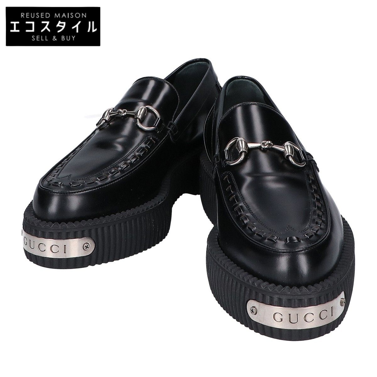 GUCCI　グッチ　新品同様 797095 ホースビット クリーパーローファー　6