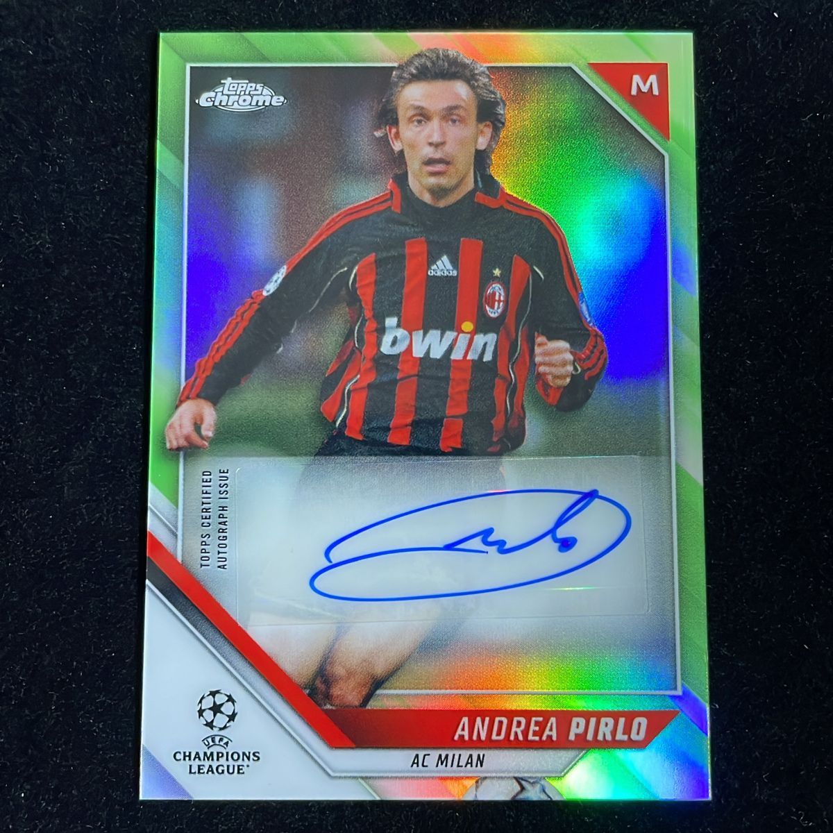 Andrea Pirlo アンドレア・ピルロ Topps Chrome UEFA 2021-22 /99 Auto サイン 直筆 AC Milan
