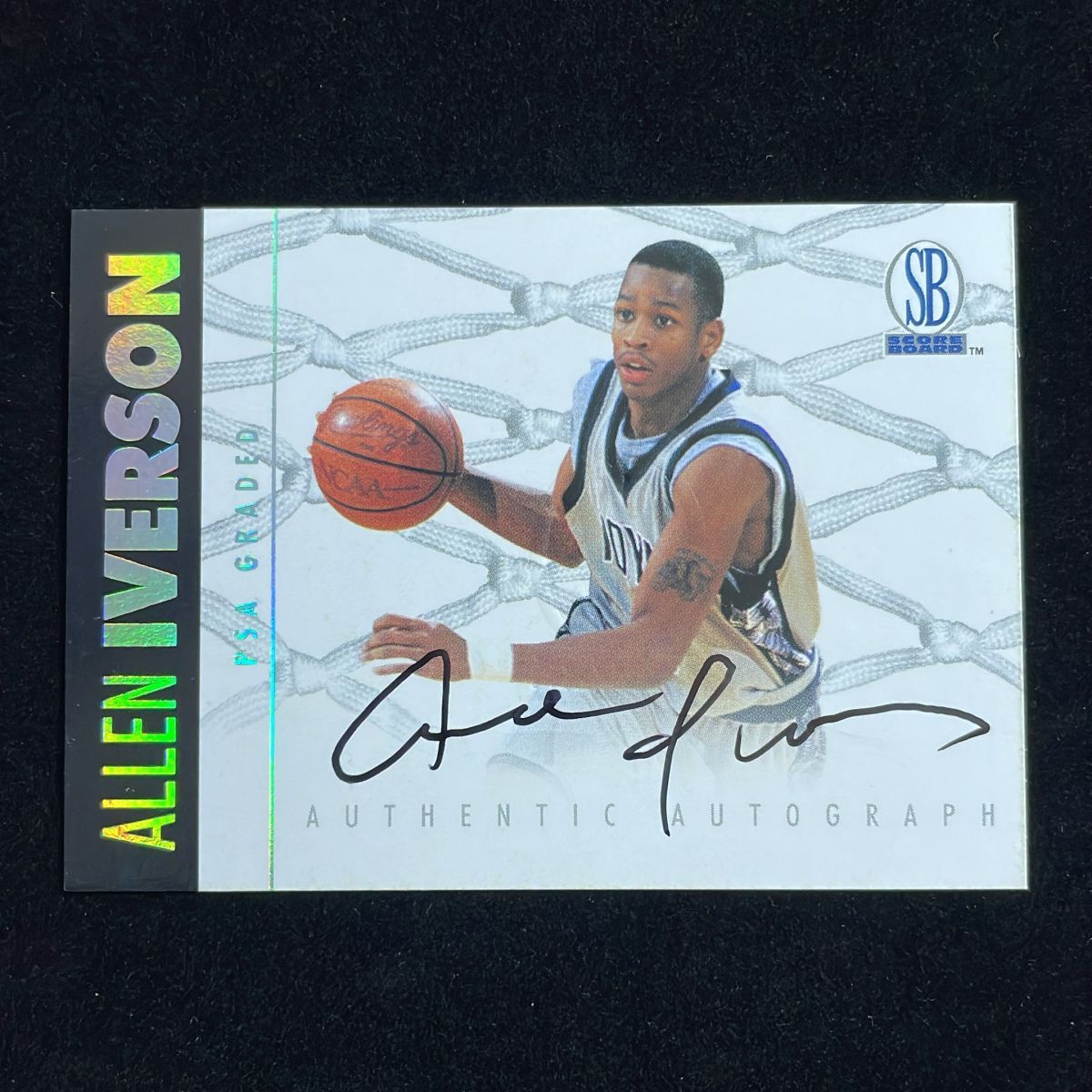 Allen Iverson アレン・アイバーソン Score Board 1996-97 Rookie RC Auto サイン 直筆 セブンティシクサーズ 76ers