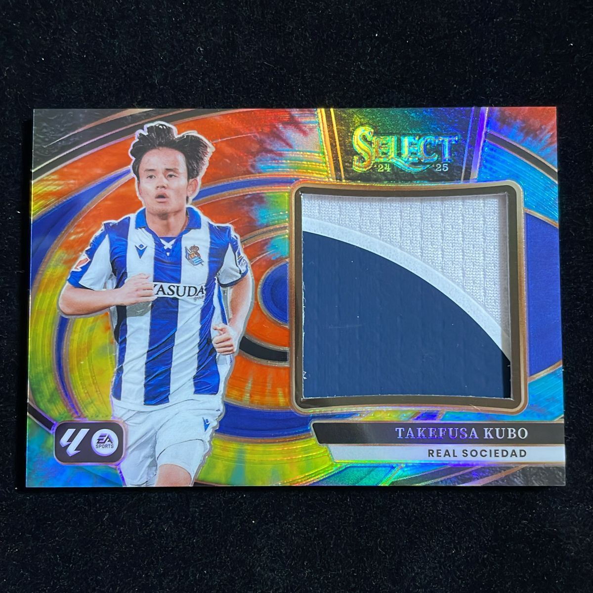 【25枚限定】久保建英 Takefusa Kubo Panini Select La Liga 2024-25 /25 Patch Jersey ジャージ Real Sociedad