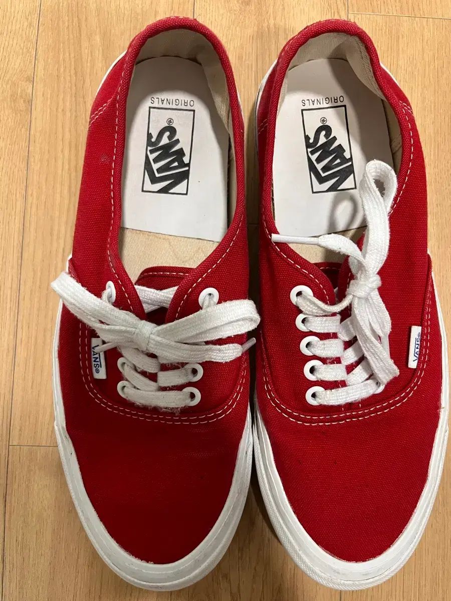 VANS ボルト アセンティック レッド