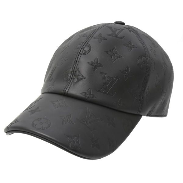 ルイヴィトン 服飾小物 メンズ レディース ユニセックス キャップ 帽子 60 モノグラムシャドウ ノワール Louis Vuitton M76581 中古