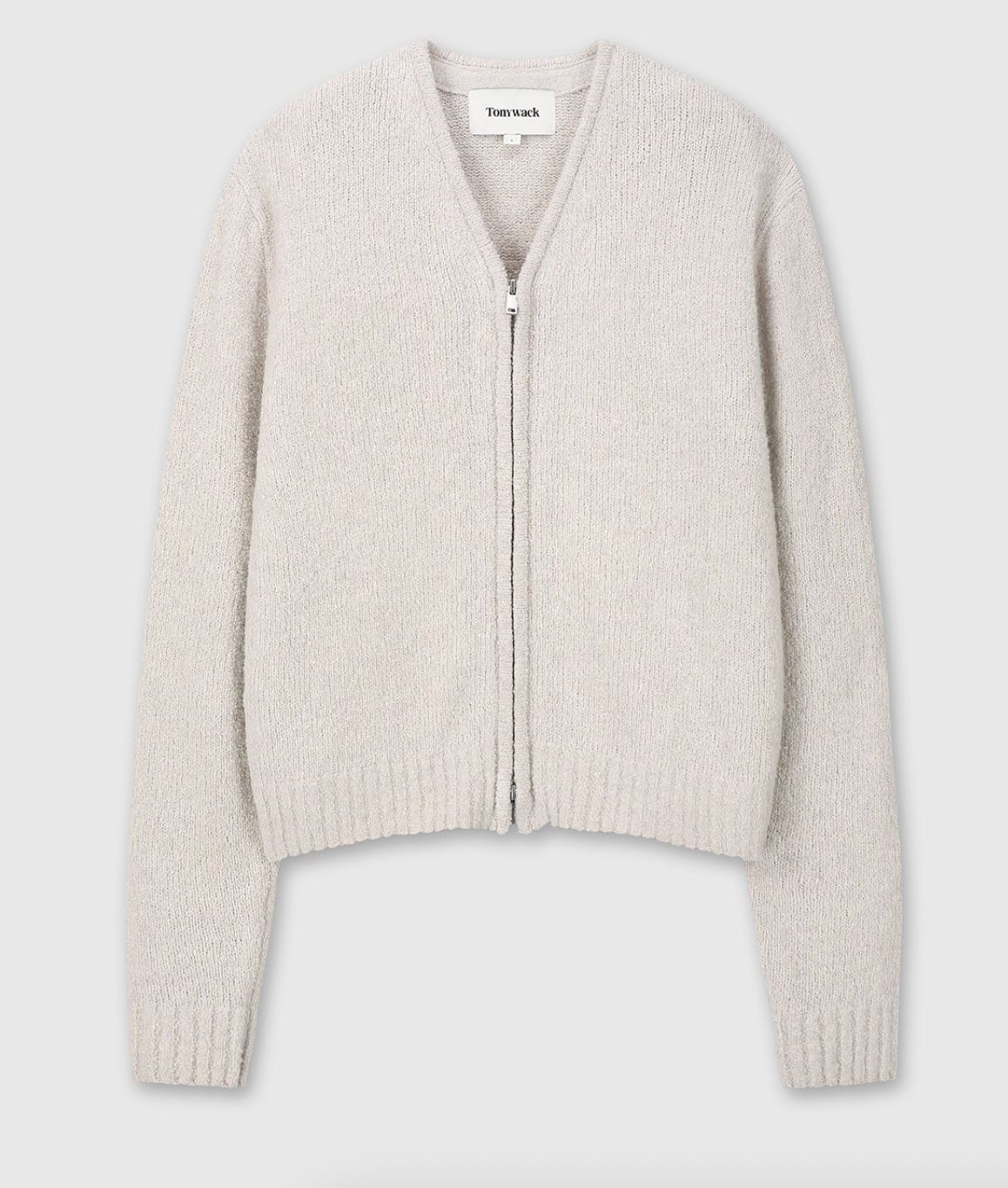 トニーウェック (Tonywack) カーディガン BABY ALPACA BRUSHED ZIP CARDIGAN