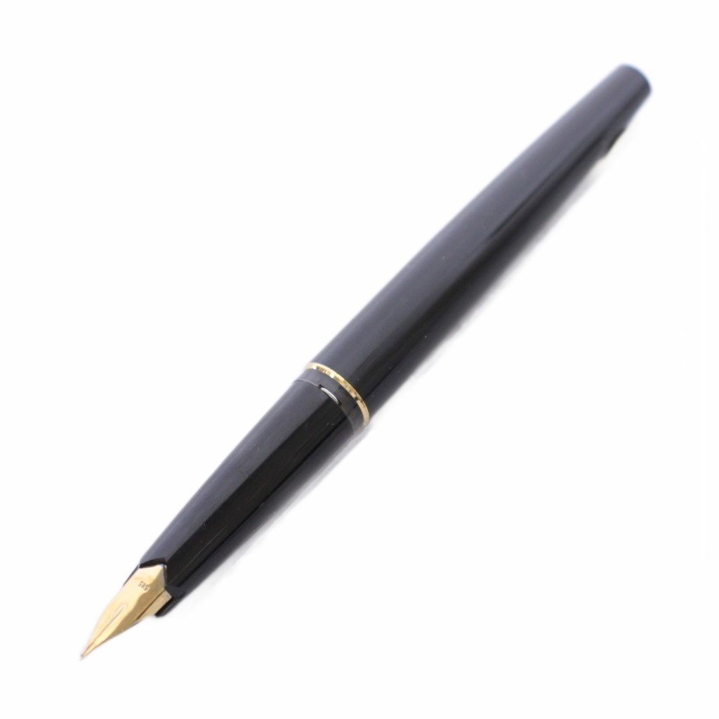 モンブラン MONT BLANC 万年筆 ペン先585 14K 黒 ブラック /TK ■GY11