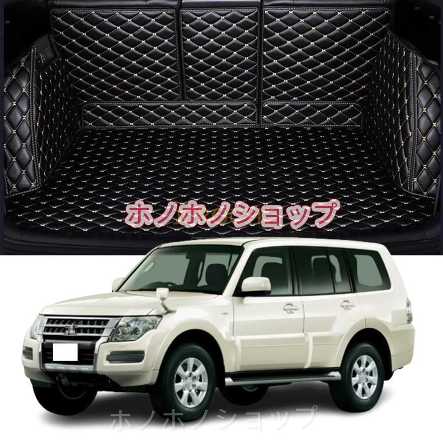 三菱パジェロV93 V97 7人乗り トランクマット 専用設計車のトランクマット 3Dフルカバーカーゴマット カスタム 車のトランクマット XPE レザーラゲージトレイ 防