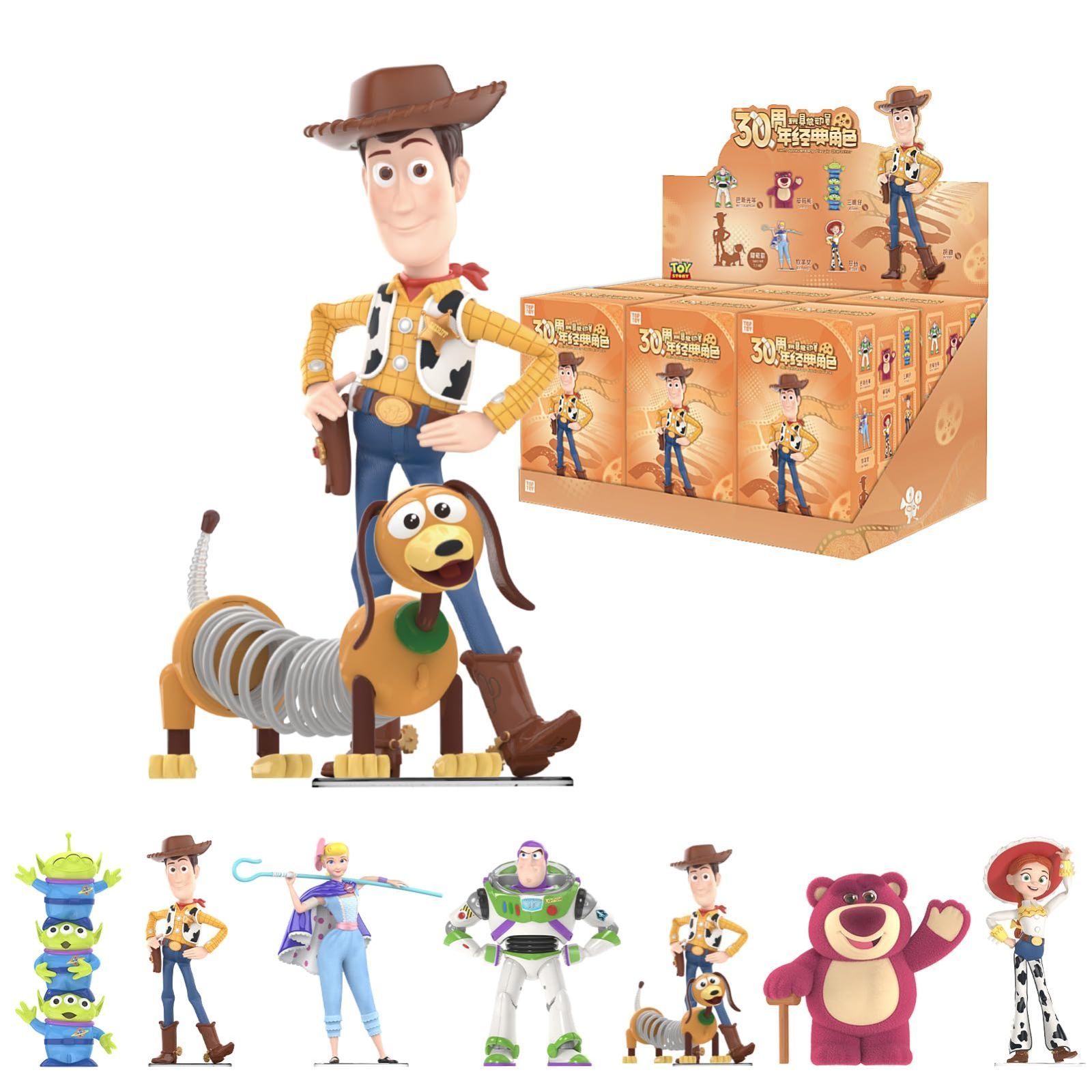 【人気商品】TOY TOP ディズニー(Disney)トイストーリー 30周年 シリーズガチャガチャ ブラインドボックス フィギュア ソフビ PVC プレミアム おもちゃ 誕生日 プレゼント クリスマス ギフト