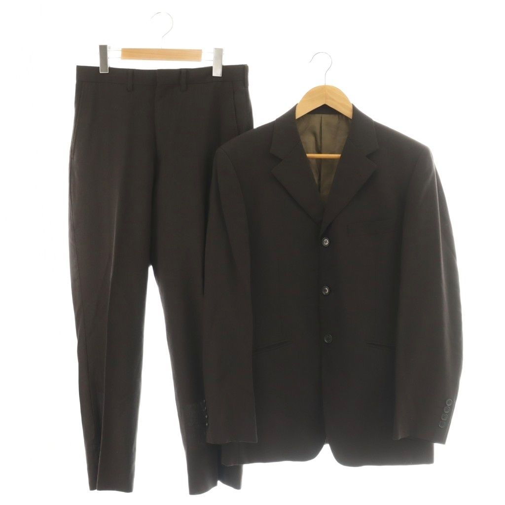 メンズビギ MEN'S BIGI RadmesS シングルスーツ ウール M 茶 ■GY18 /SY ■OS