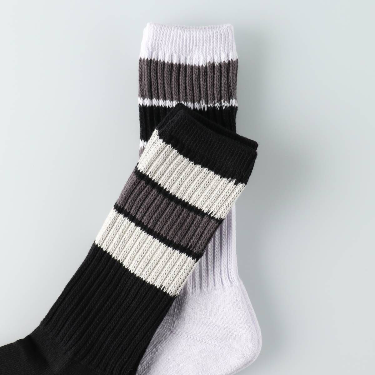 JAMオリジナルソックス ライン入り ロングソックス 靴下 25-27cm 2足 