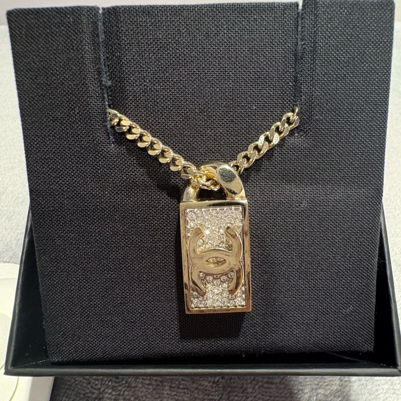 CHANEL シャネル ネックレス ココマーク スクエアプレート ゴールド 