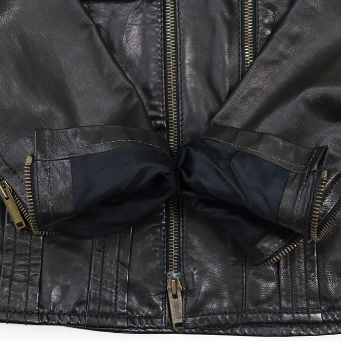 美品】GUCCI グッチ レザージャケット サイズ 50 メンズ ロゴ