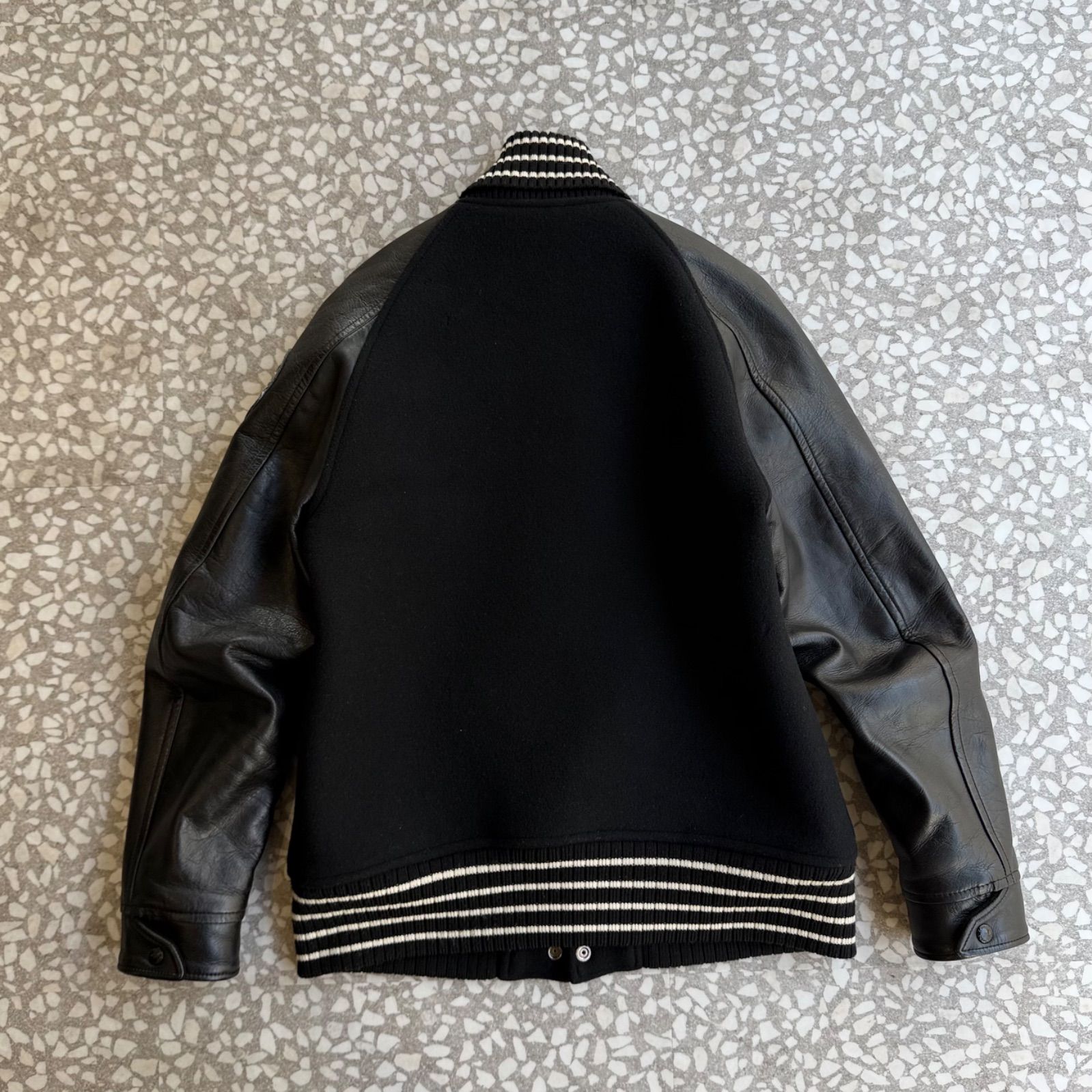 COOTIE / 10's leather stadium jacket クーティー 内キルティング