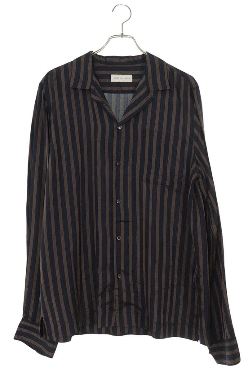 ドリスヴァンノッテン CARLY STRIPED CUPRO SHIRT ストライプ柄 