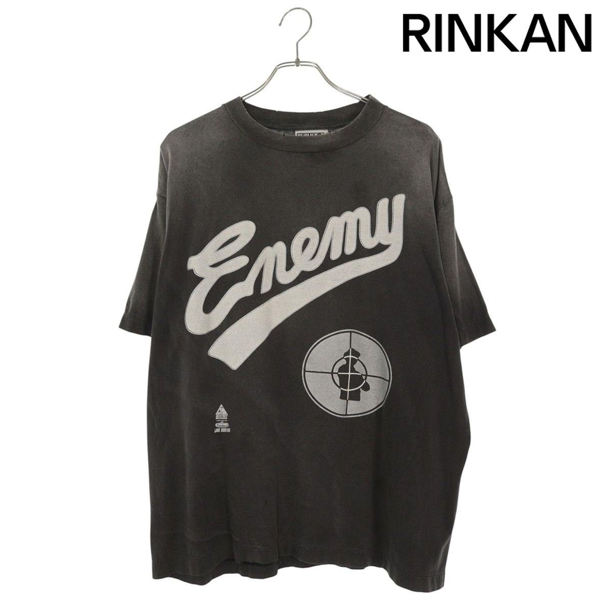 セントマイケル SM-YS1-0000-C18 ENEMYプリントヴィンテージ加工Tシャツ メンズ L