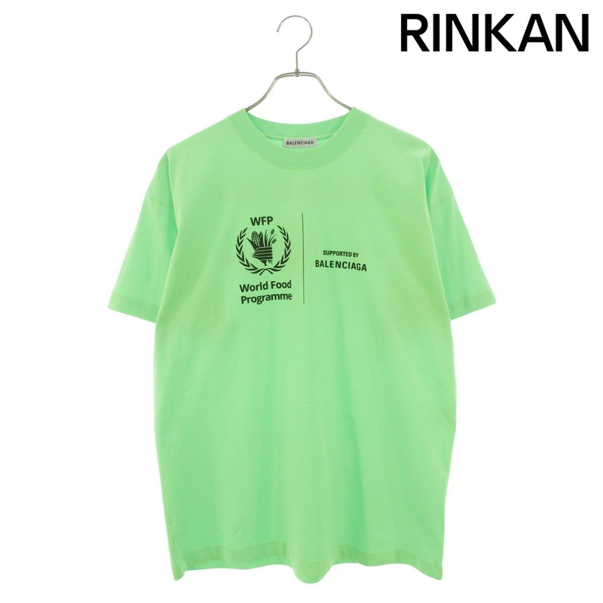 バレンシアガ 612965 THV84 WFPロゴプリントTシャツ メンズ M