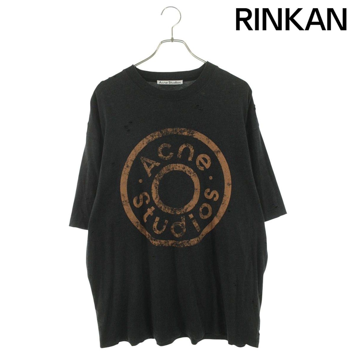 アクネストゥディオズ FN-UX-TSHI000079 ダメージ加工ロゴプリントTシャツ メンズ L