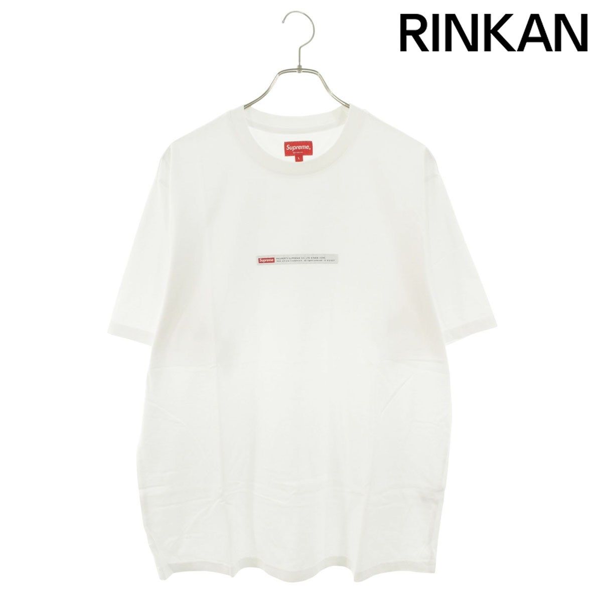 シュプリーム 22AW Property Label S/S Top プロパティラベルTシャツ メンズ L
