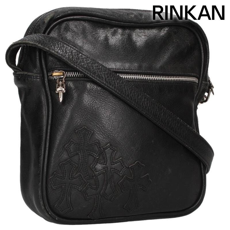 クロムハーツ TAKA BAG/タカバッグ セメタリークロスパッチレザーショルダーバッグ メンズ