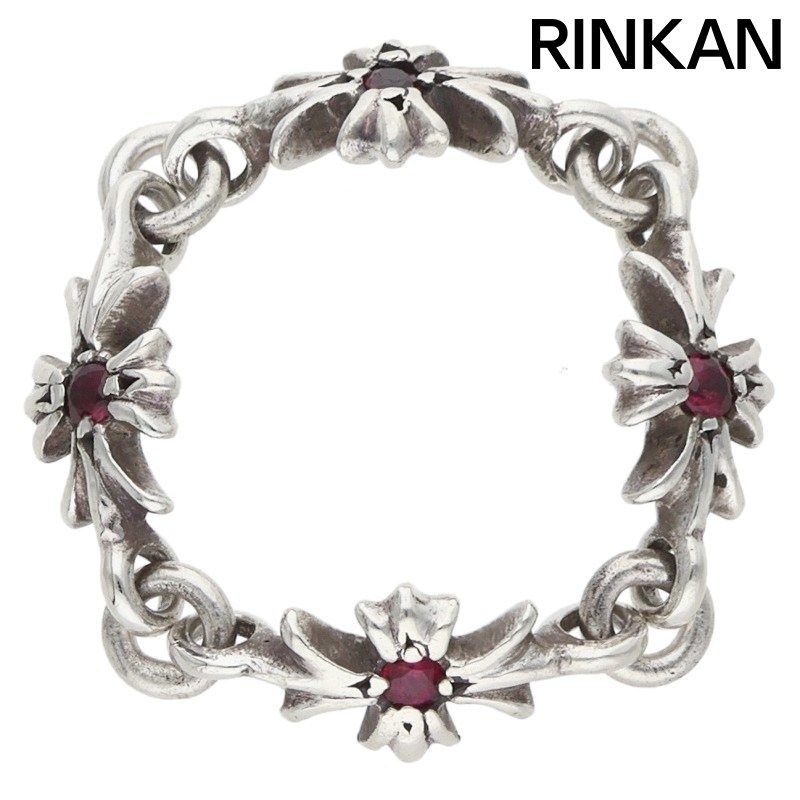 クロムハーツ RING TNY E CH PLS RUBY/タイニーECHプラス ルビー/シルバーリング メンズ 13号 150,650円