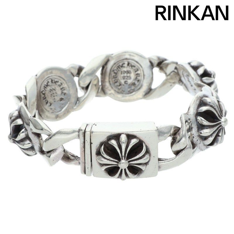 クロムハーツ CROSS LINK/クロスリンク オールドシルバーブレスレット メンズ 5LINK
