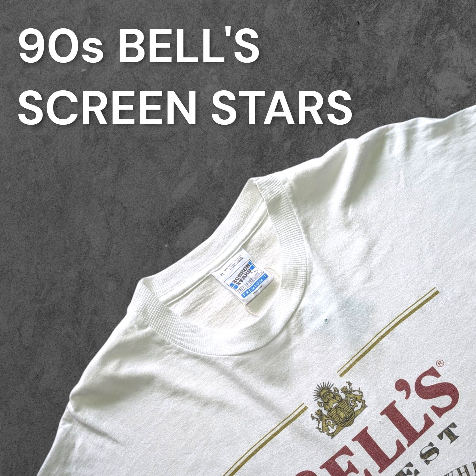 90s BELL'S スコッチ ウイスキー 企業Tシャツ SCREEN STARS