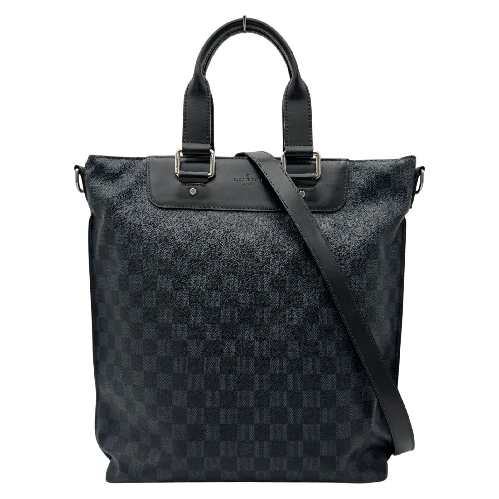 ルイ・ヴィトン LOUIS VUITTON カバ・ジュール N42223 コバルト/ブラック ダミエコバルト/レザー メンズ トートバッグ