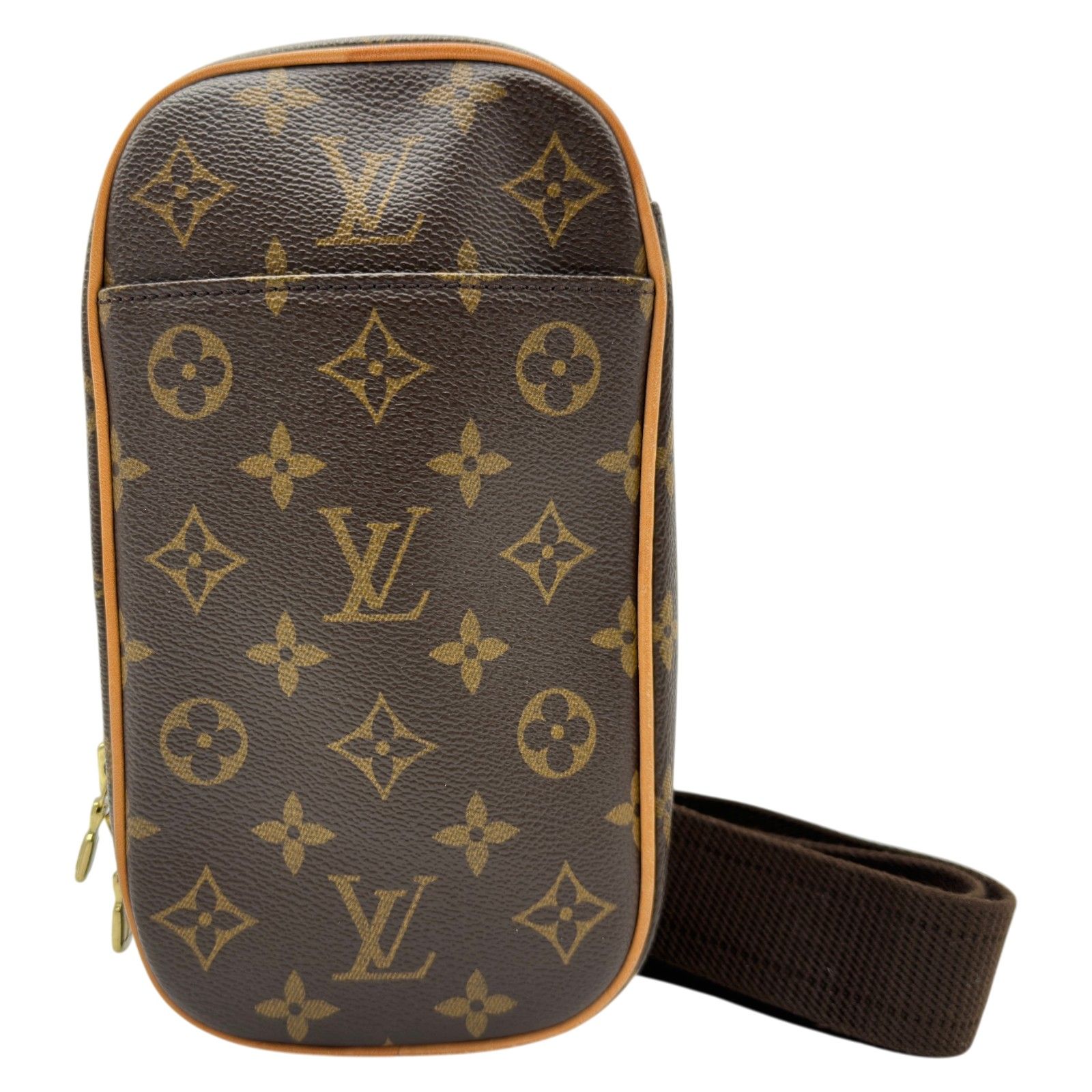 ルイ・ヴィトン LOUIS VUITTON ポシェット・ガンジュ M51870 ブラウン モノグラム/レザー レディース ボディバッグ