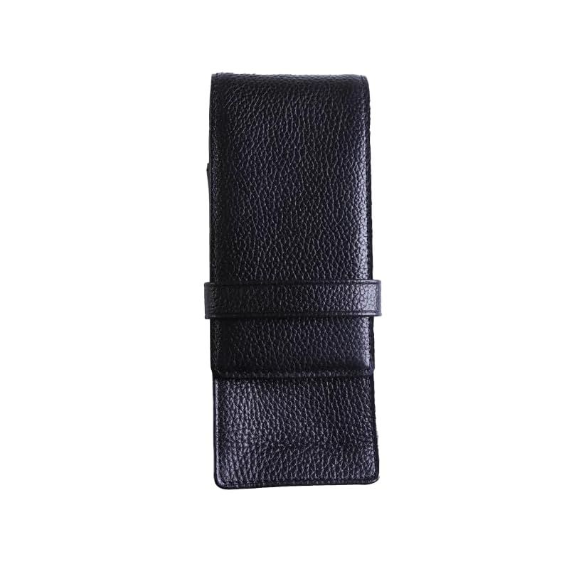 【新品】 WANCHER ワンチャー テラサキ レザーペンケース・黒 万年筆ケース ジャワ革製品 ペンケース 【ワンチャー万年筆】