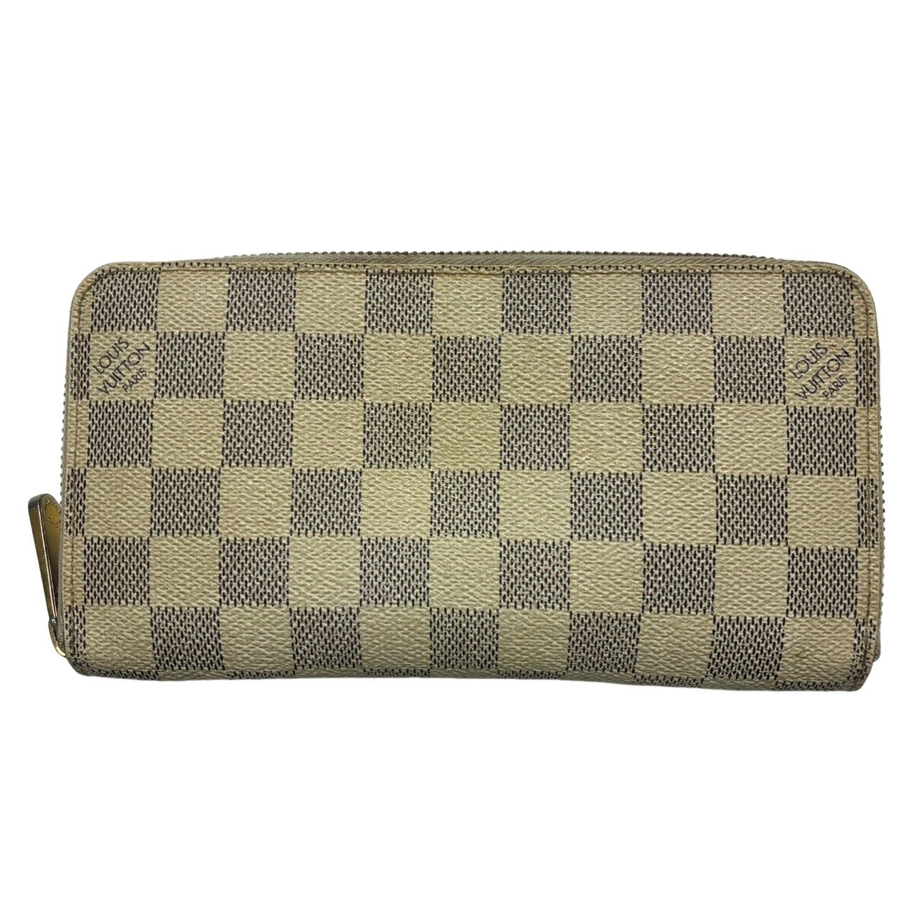 LOUIS VUITTON ルイヴィトン ジッピーウォレット N60019 ホワイト ダミエ アズール 長財布 メンズ 【中古】 42605K117