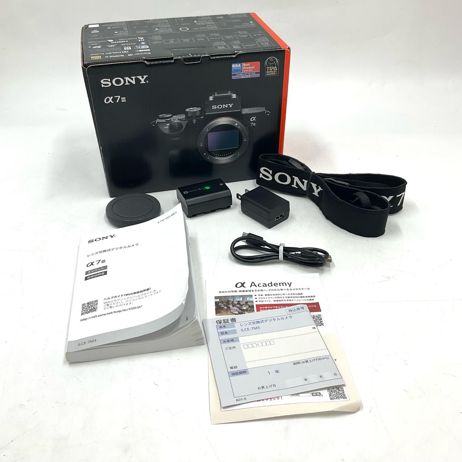 全額返金保証】【最速発送】Sony デジタル一眼 α7 III ILCE-7M3 ボディ