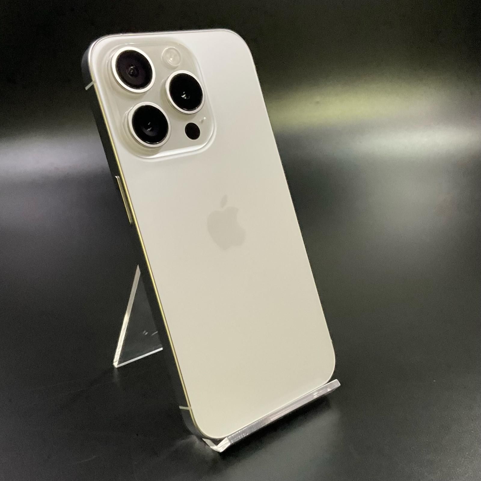 【全額返金保証】【最速発送】 iPhone 15 Pro 512GB Softbank SIMフリー 白ロム 美品 動作確認済 86%