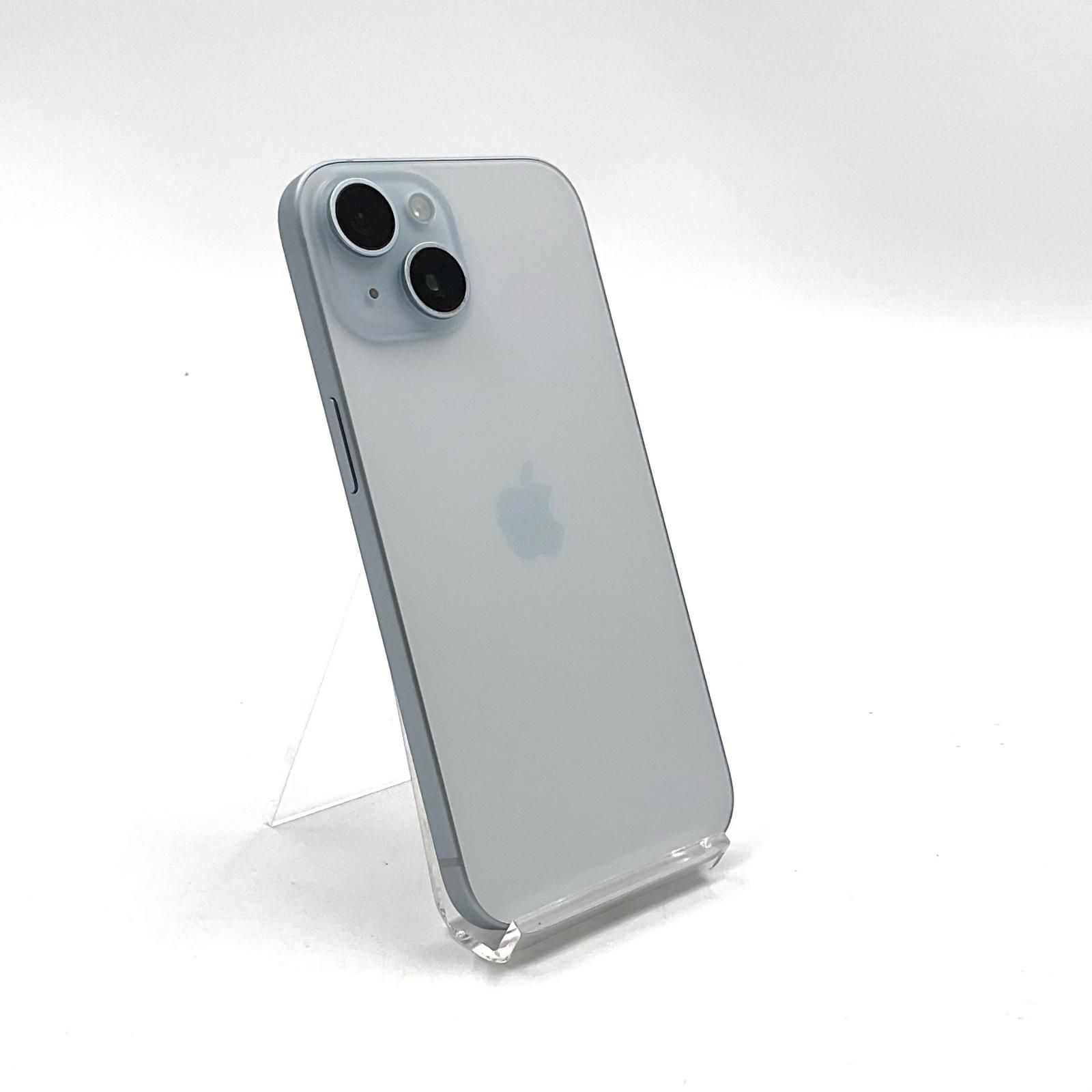 【全額返金保証】【最速発送】 iPhone 15 128GB ブルー 楽天モバイル SIMフリー 美品 動作確認済 87%