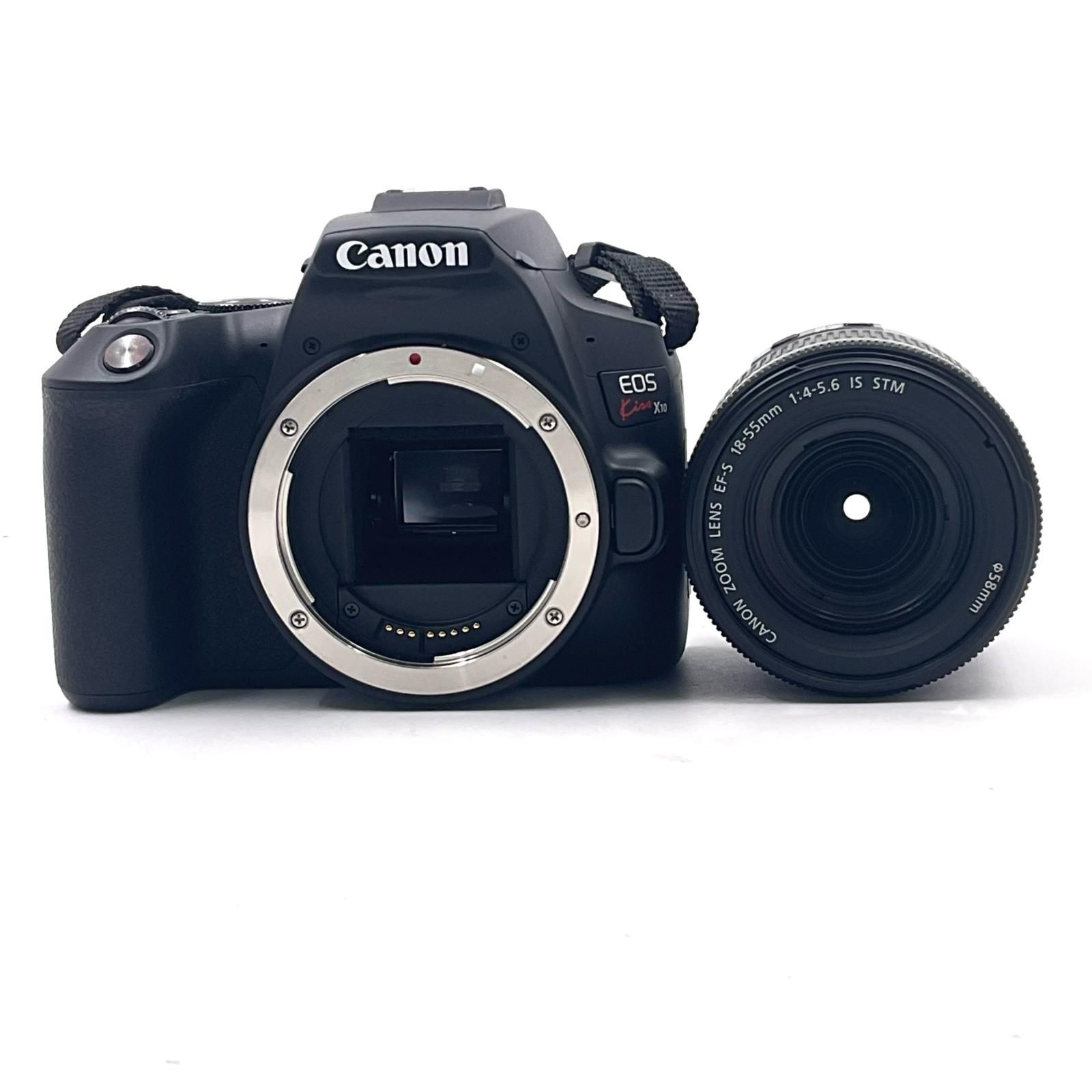 【全額返金保証】【最速発送】Canon デジタル一眼 EOS Kiss X10 標準ズームキット ブラック 美品 動作確認済
