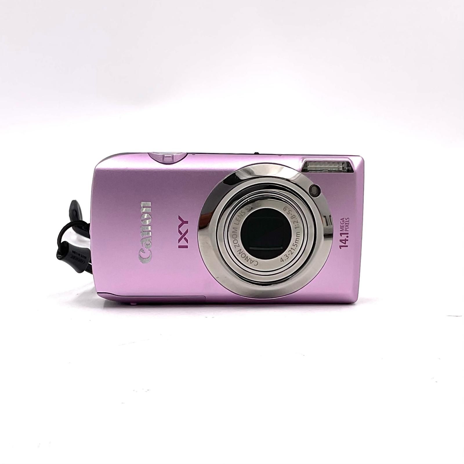 【全額返金保証】【最速発送】Canon コンパクトデジタルカメラ IXY 10S ピンク 美品 動作確認済